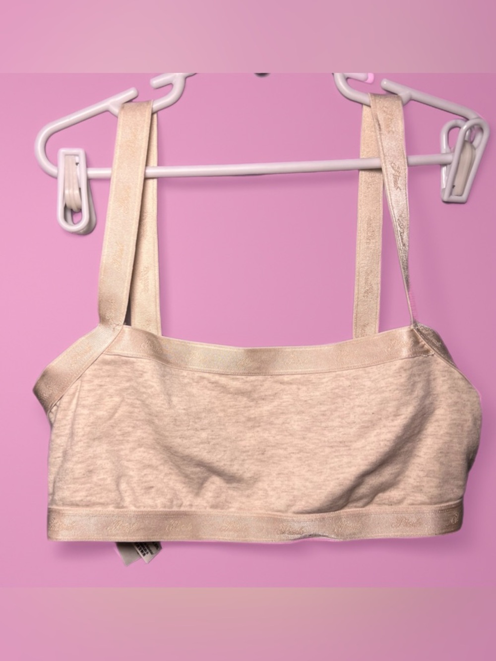 Victoria’s Secret PINK Cream Stretch Bralette Tank Top Size S